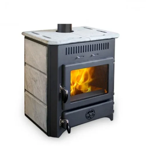 Estufa de lenha com caldeira Thermo Vulcan de 18 kW